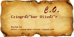Czingráber Olivér névjegykártya