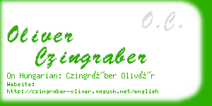 oliver czingraber business card